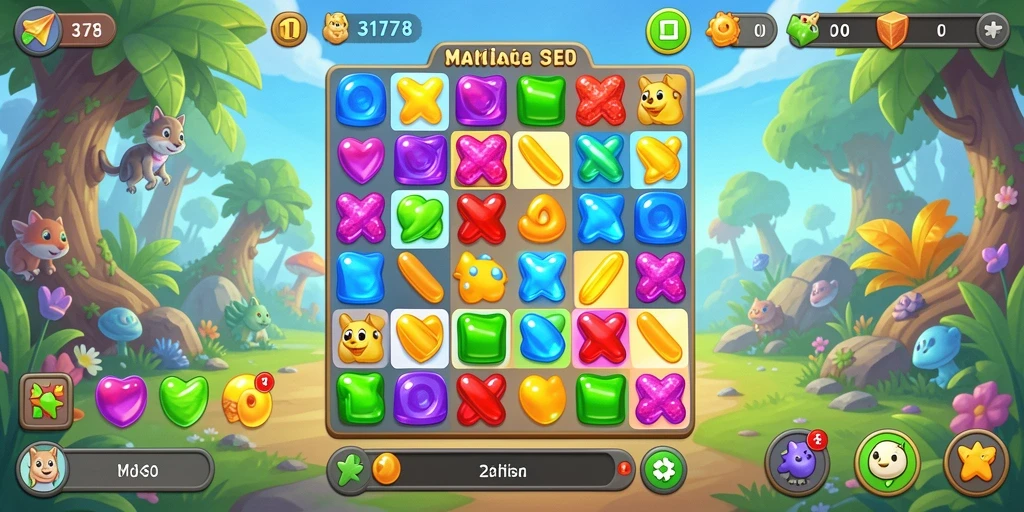 Screenshot gameplay 3178 menampilkan aksi mencocokkan yang seru.