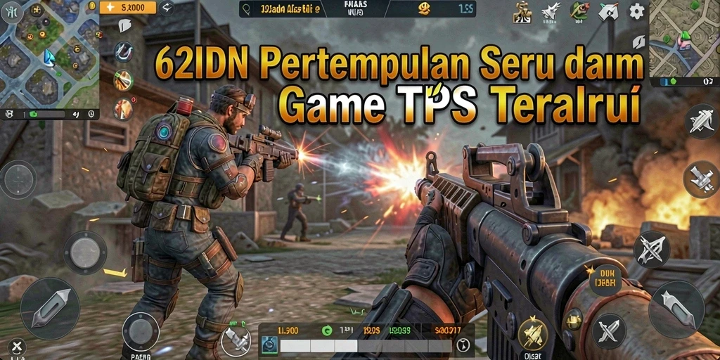 Tangkapan layar yang menampilkan aksi pertempuran seru di 62IDN.