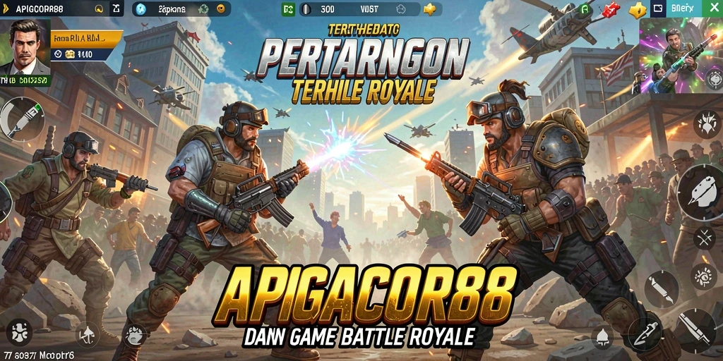 Screenshot gameplay menampilkan pertempuran seru dalam APIGACOR88.