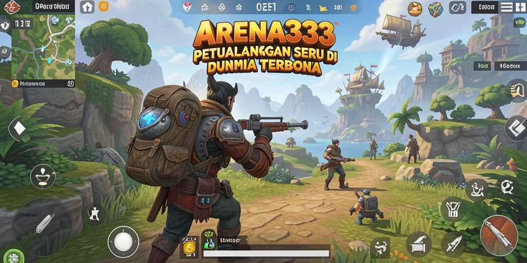 Tangkapan layar ARENA333 menampilkan aksi seru dalam dunia terbuka.