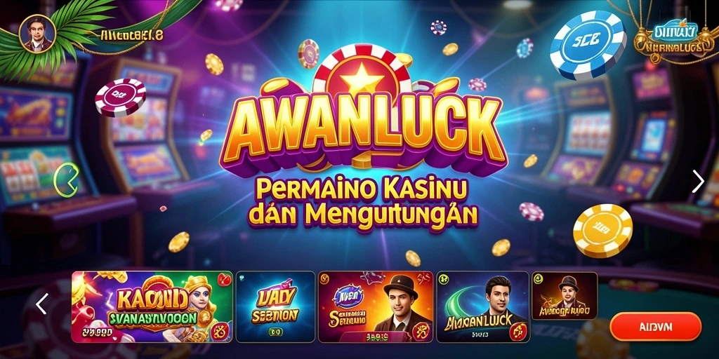 Tampilan gameplay seru AWANLUCK dengan berbagai pilihan permainan Kasino.