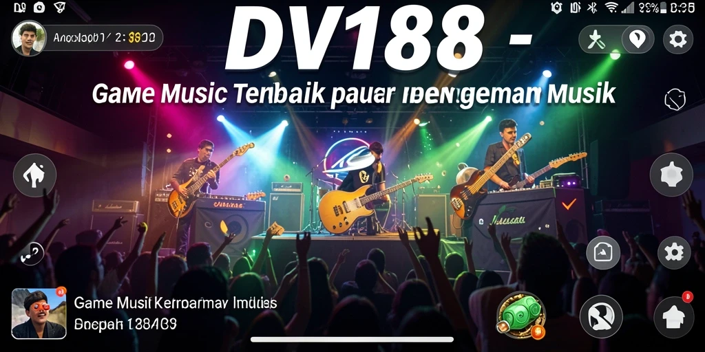 Screenshot gameplay DV188 menampilkan serunya permainan musik.