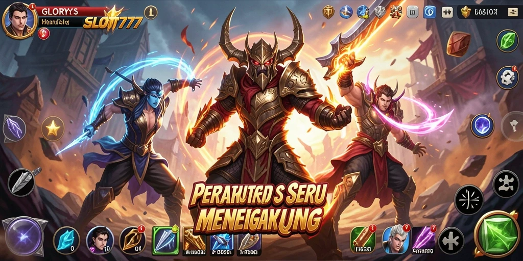 Tampilan epik dari pertarungan dalam GLORYSLOT777.