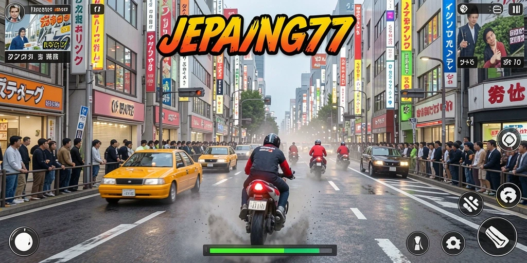 Gameplay balapan seru dengan mobil cepat dan trek menantang.