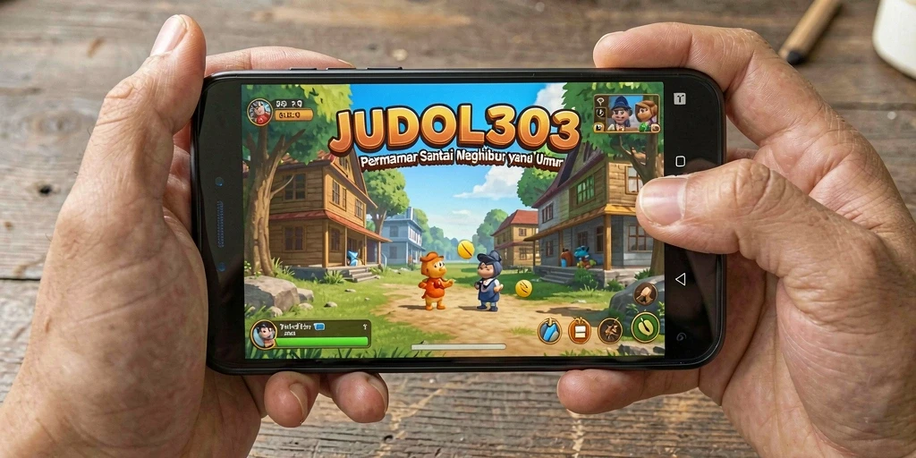 Tampilan gameplay JUDOL303 yang cerah dan dinamis di layar.