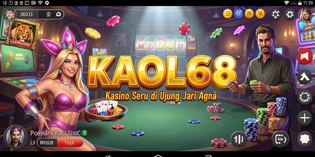 Screenshot KAOL68 menampilkan gameplay Kasino yang mendebarkan dan interaktif.