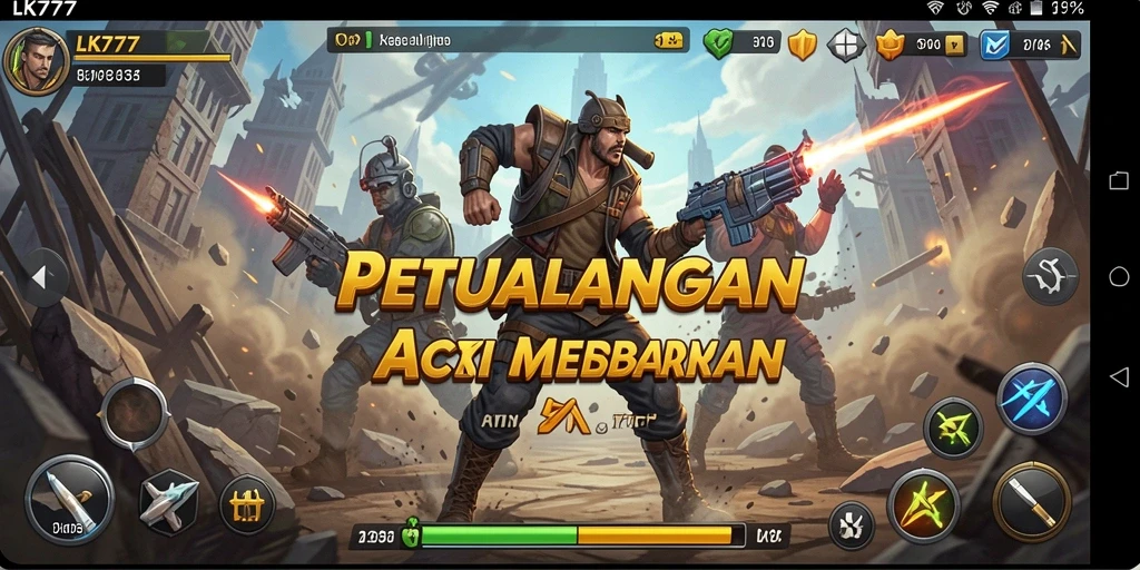 Tampilan gameplay LK777 yang mendebarkan dan penuh aksi.