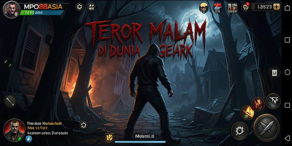Screenshot MPO88ASIA menampilkan suasana tegang saat eksplorasi tempat angker.