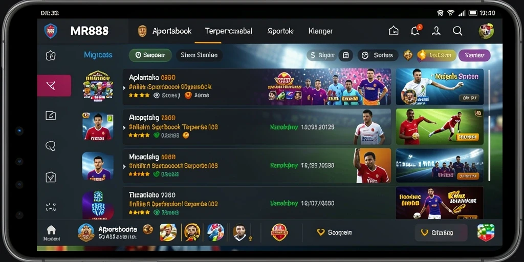 Tampilan gameplay MR888 yang menarik dengan berbagai pilihan taruhan.