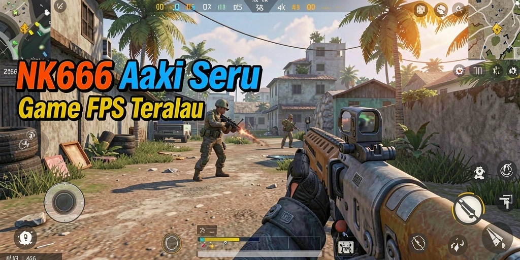 Tampilan gameplay NK666 dengan aksi tembak-menembak yang seru dan intens.