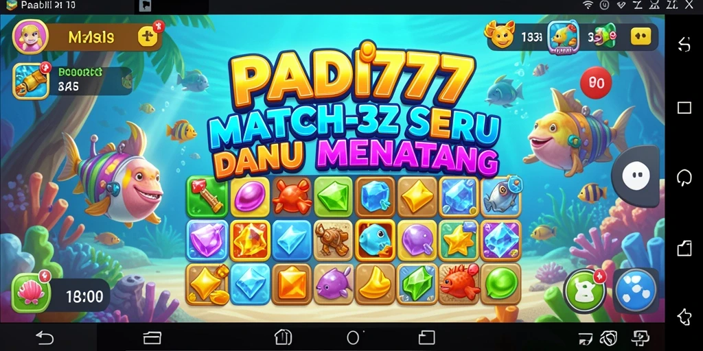 Screenshot gameplay PADI777 yang menampilkan aksi mencocokkan potongan.