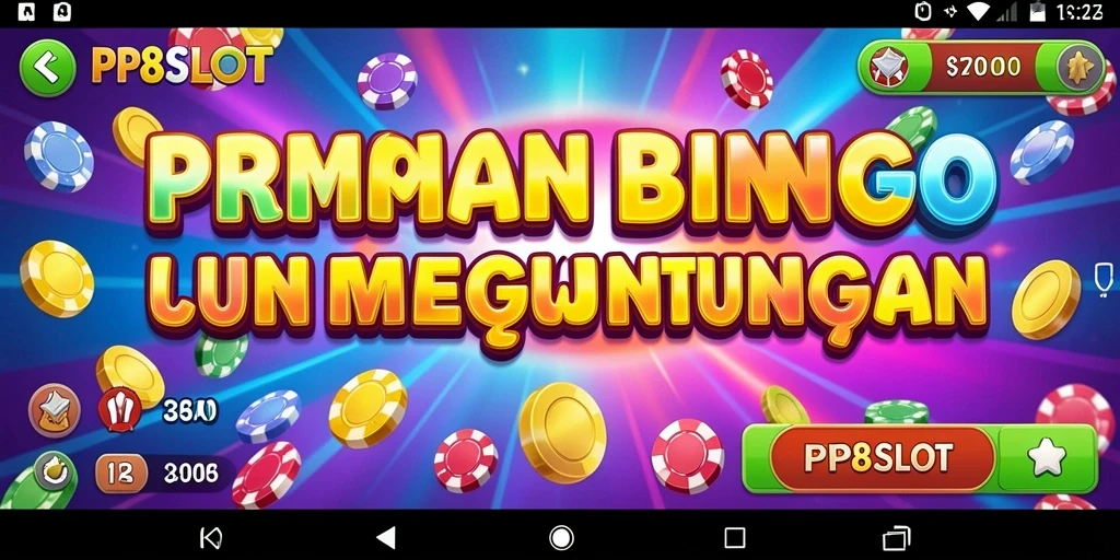 Tampilan seru gameplay Bingo di PP8SLOT dengan pemain aktif.