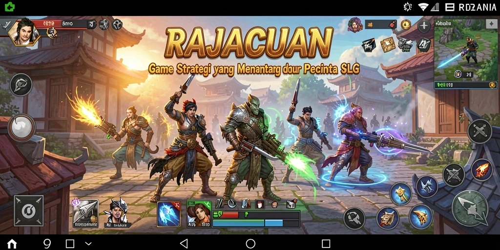 Tampilan luar biasa dari gameplay RAJACUAN yang penuh strategi.