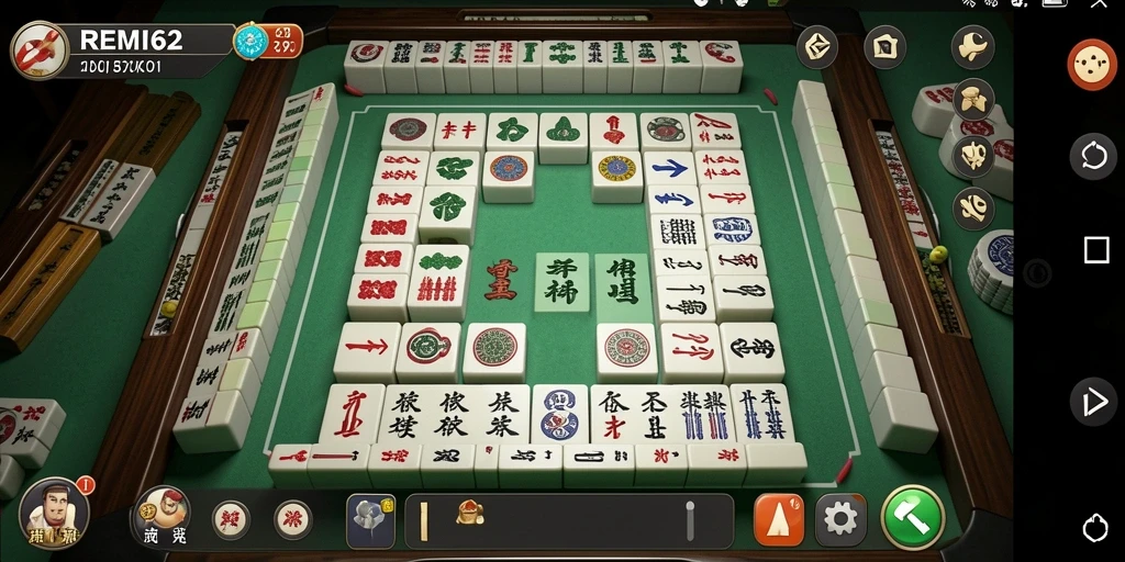 Gameplay Mahjong seru dan menantang di REMI62.