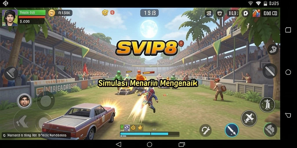Screenshot utama SVIP8 menampilkan gameplay simulasi yang menarik.