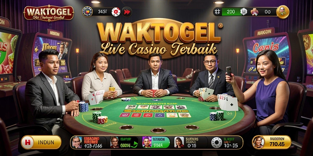 Tampilan gameplay WAKTOGEL yang menarik dan interaktif di Live Casino.