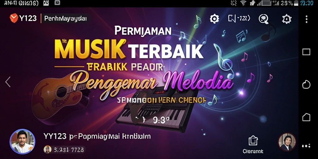 Tampilan gameplay YY123 yang penuh warna dan dinamis.